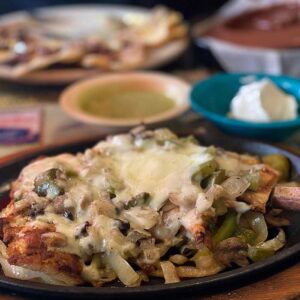 Monterey chicken entrée at Mariachis Mexican Restaurant in Brenham, TX