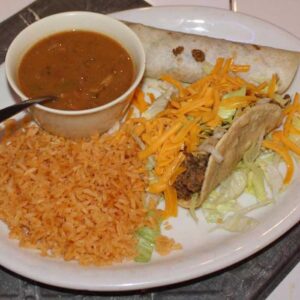 tacos and burritos served at Mariachis Mexican Restaurant in Brenham, TX