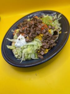 Fajitas from Mariachis in Brenham.