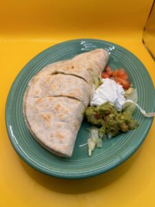 Quesadilla from Mariachis in Brenham.