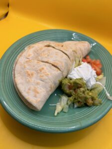 Quesadilla from Mariachis in Brenham.