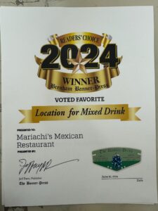 Award for Mariachis in Brenham.